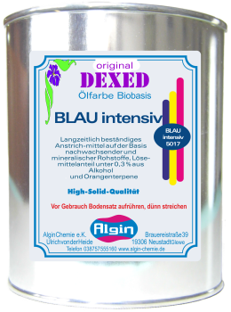 Landhausfarbe Blau intensiv 750 ml Dose Ölfarbe Firnis